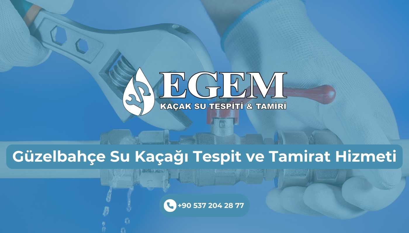 Güzelbahçe Su Kaçağı Tespit ve Tamirat Hizmeti